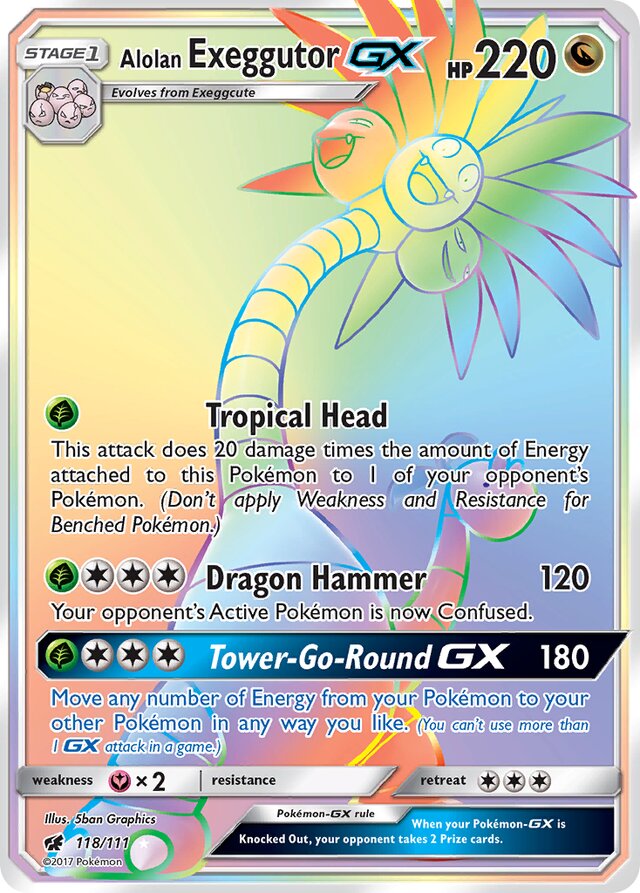 Alolan Exeggutor-GX (CIN 118)