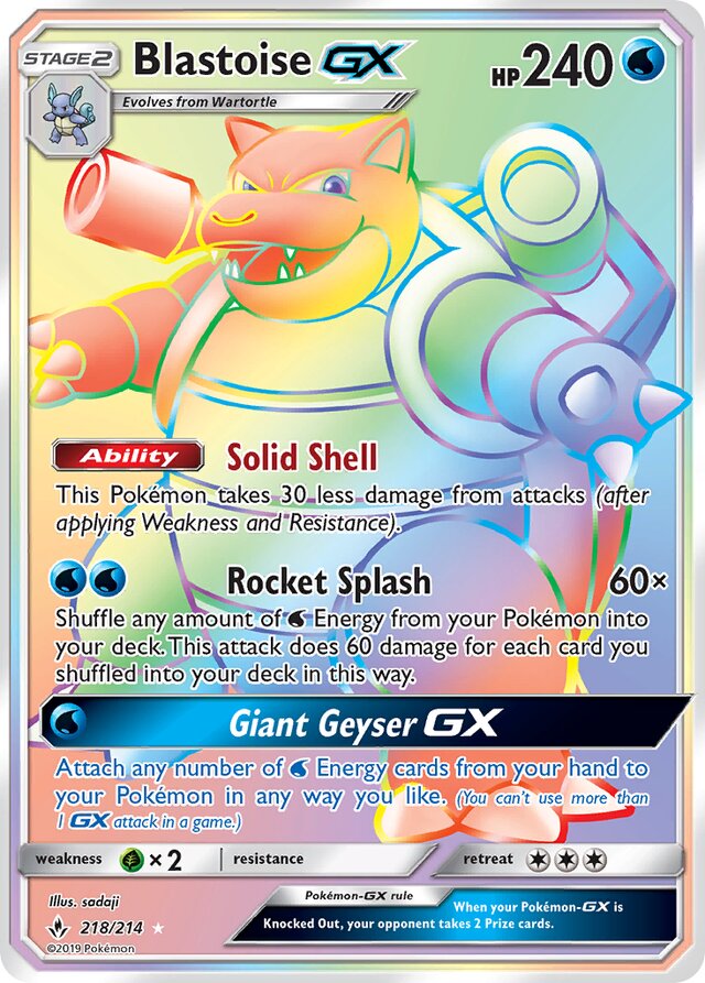 Blastoise-GX (UNB 218)