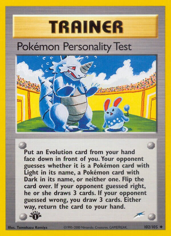 Pokémon Personality Test (NDE 102) 1st ed