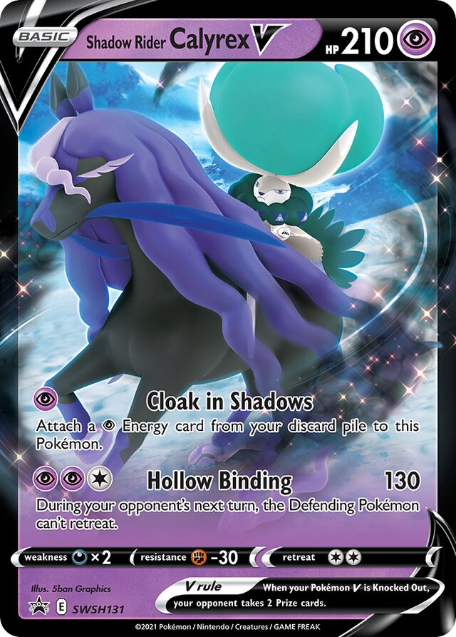 Shadow Rider Calyrex V (SWSH131)