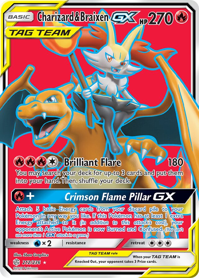 Charizard & Braixen-GX (CEC 212)