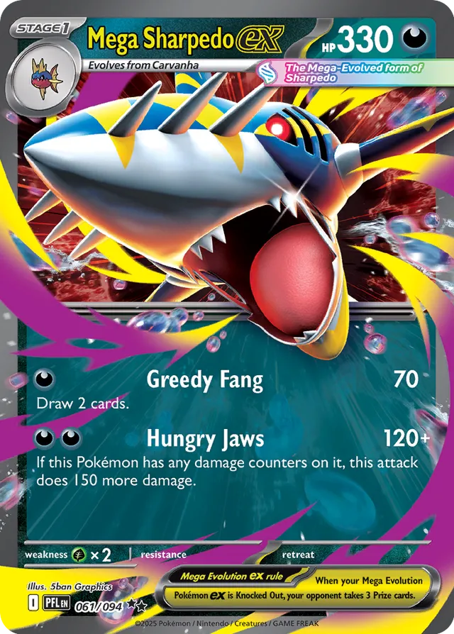 Mega Sharpedo ex (PFL 061)