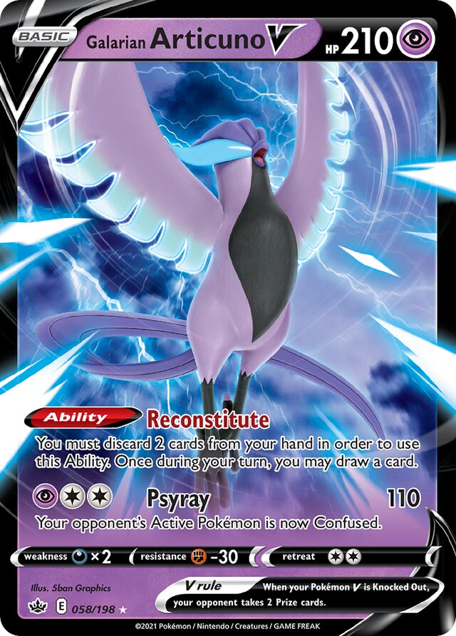 Galarian Articuno V (CRE 058)