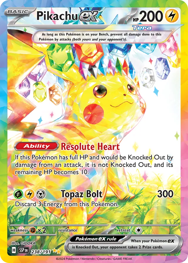 Pikachu ex (SSP 238)