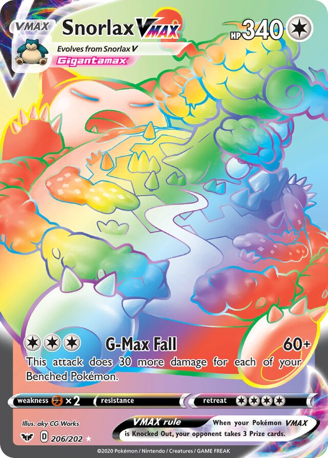 Snorlax VMAX (SSH 206)