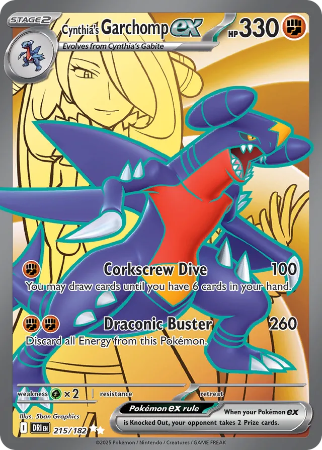 Cynthia's Garchomp ex (DRI 215)