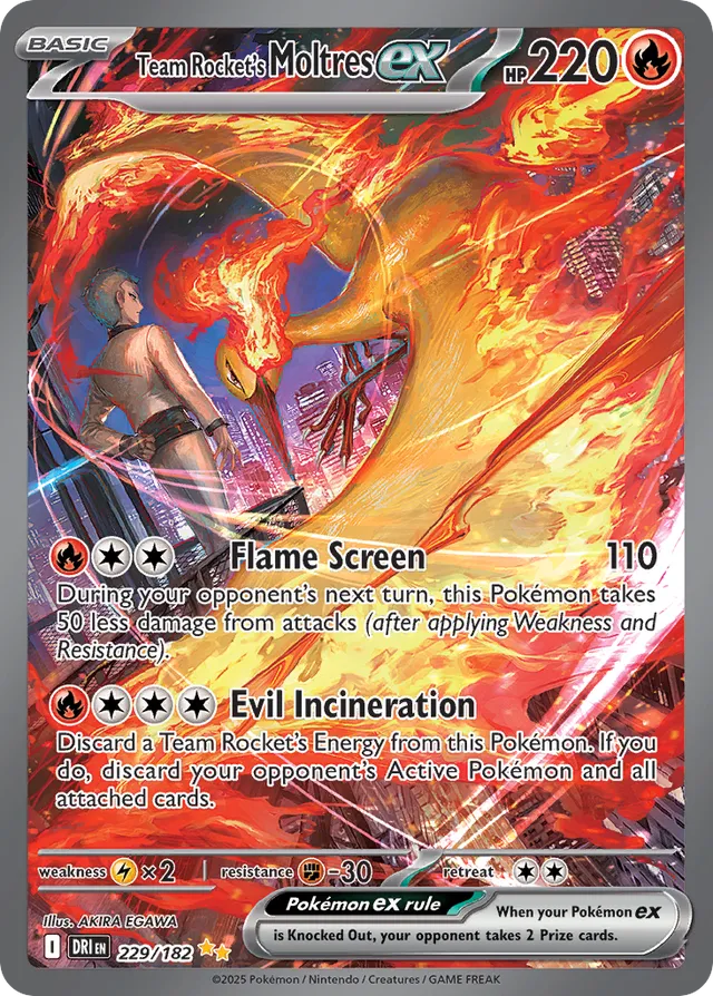 Team Rocket's Moltres ex (DRI 229)
