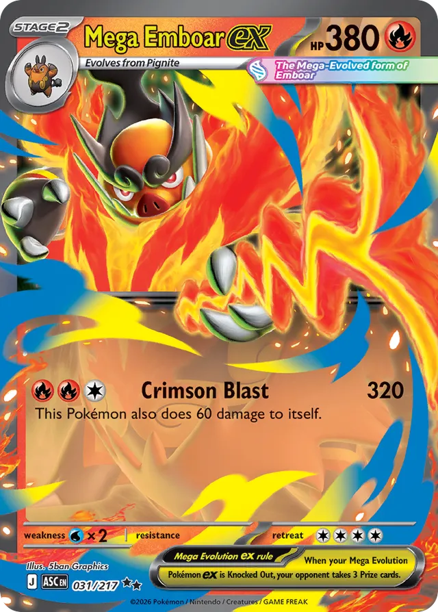 Mega Emboar ex (ASC 031)