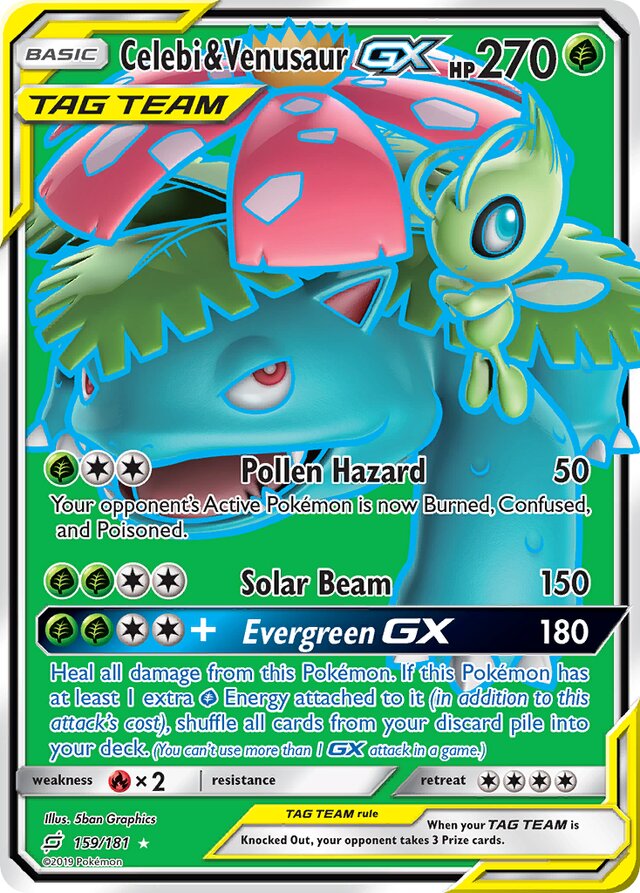 Celebi & Venusaur-GX (TEU 159)
