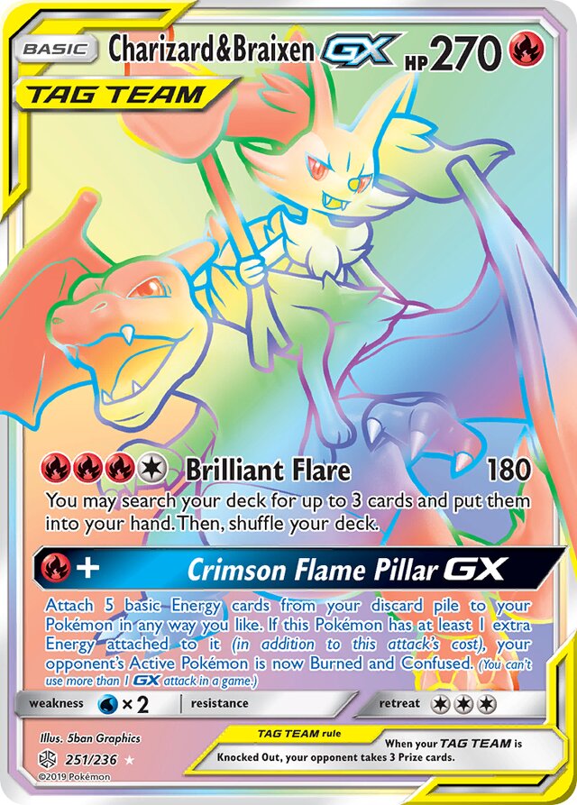 Charizard & Braixen-GX (CEC 251)