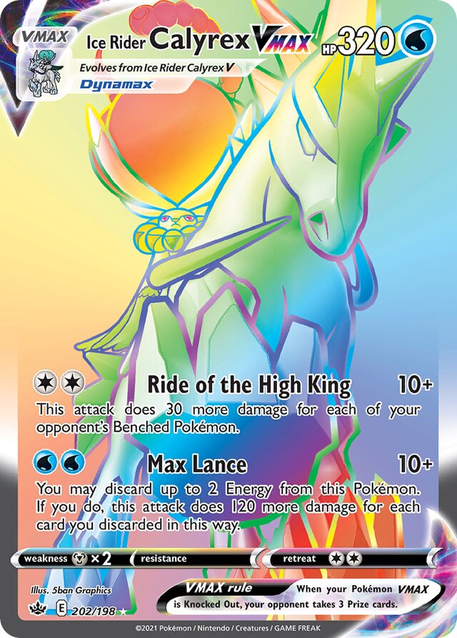 Ice Rider Calyrex VMAX (CRE 202)