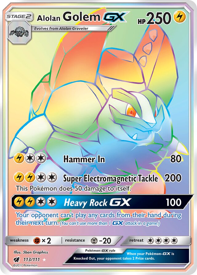 Alolan Golem-GX (CIN 113)