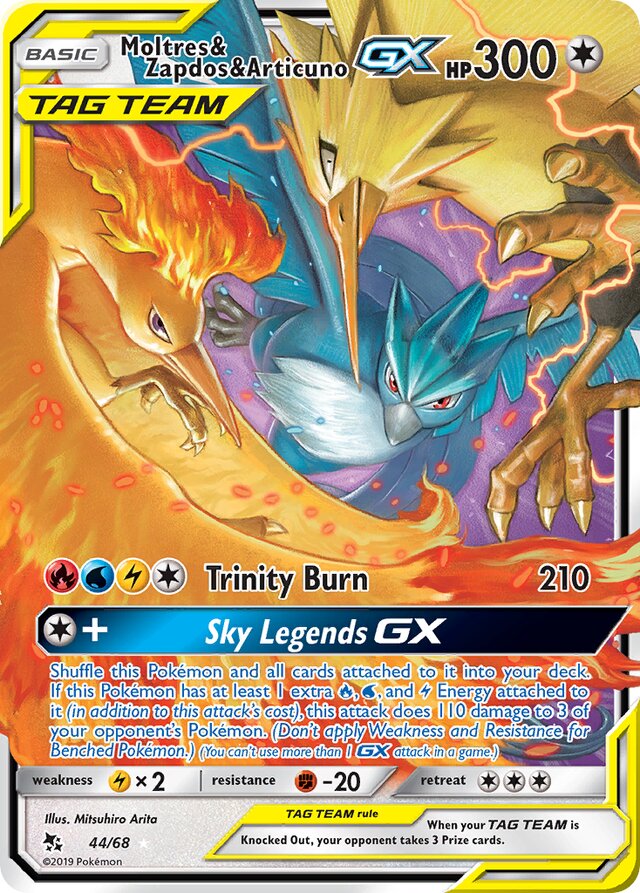 Moltres & Zapdos & Articuno-GX (HIF 44)