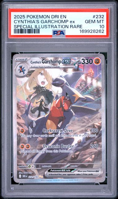Cynthia's Garchomp ex (DRI 232) PSA 10