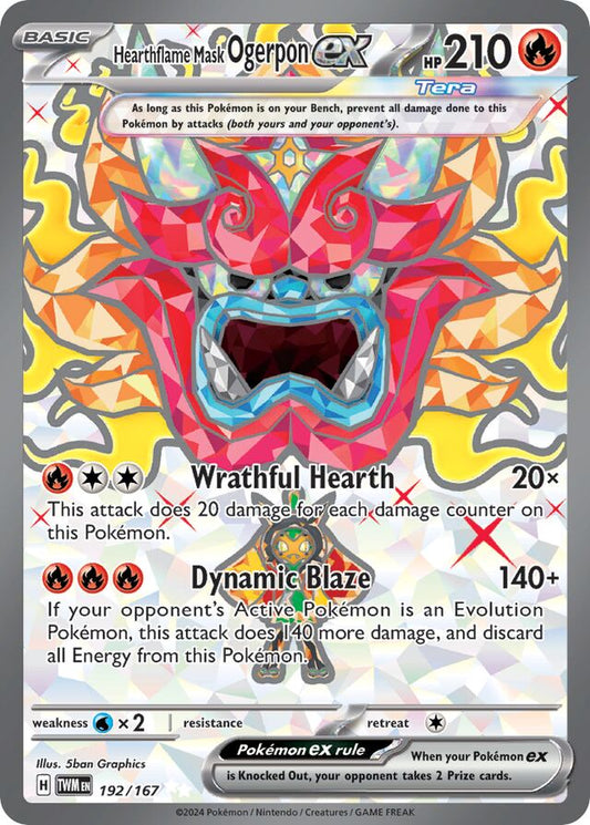 Hearthflame Mask Ogerpon ex (TWM 192)