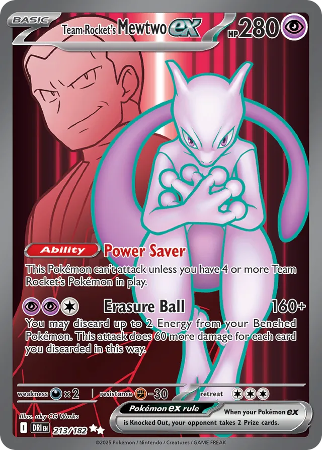 Team Rocket's Mewtwo ex (DRI 213)