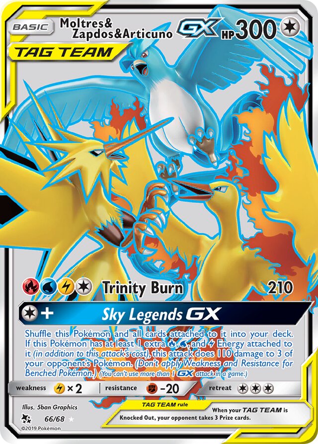 Moltres & Zapdos & Articuno-GX (HIF 66)