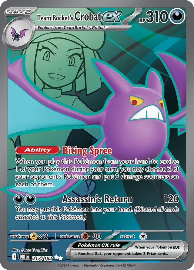 Team Rocket's Crobat ex (DRI 217)