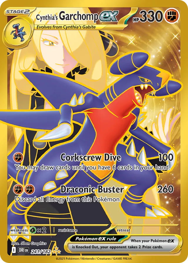 Cynthia's Garchomp ex (DRI 241)