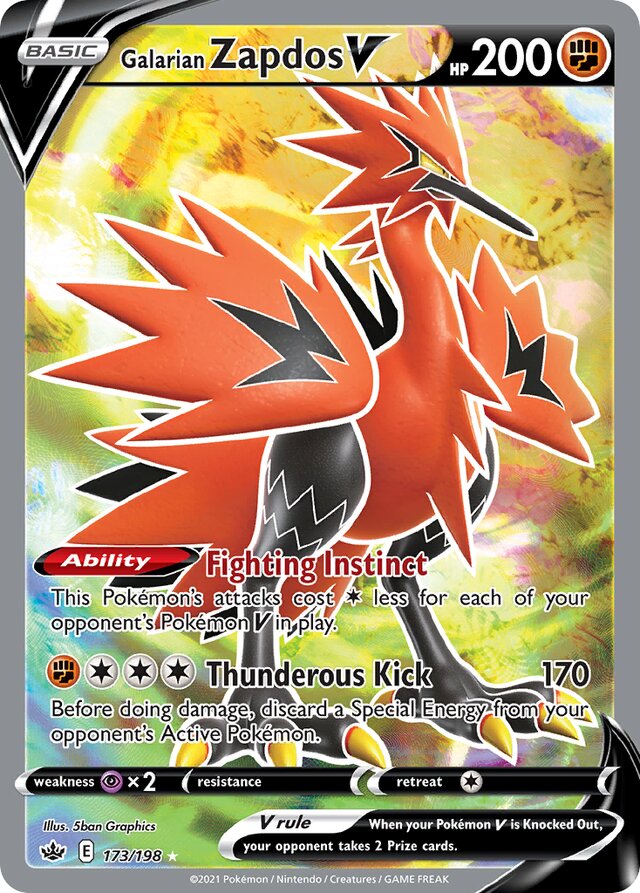 Galarian Zapdos V (CRE 173)
