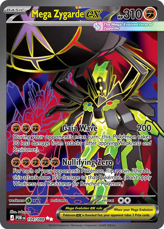 Mega Zygarde ex (POR 104)