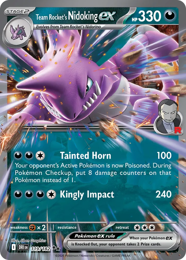 Team Rocket's Nidoking ex (DRI 119)