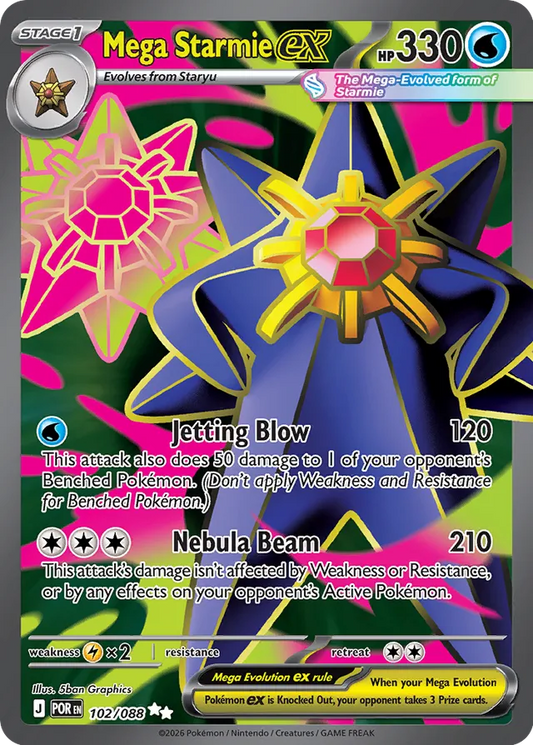 Mega Starmie ex (POR 102)