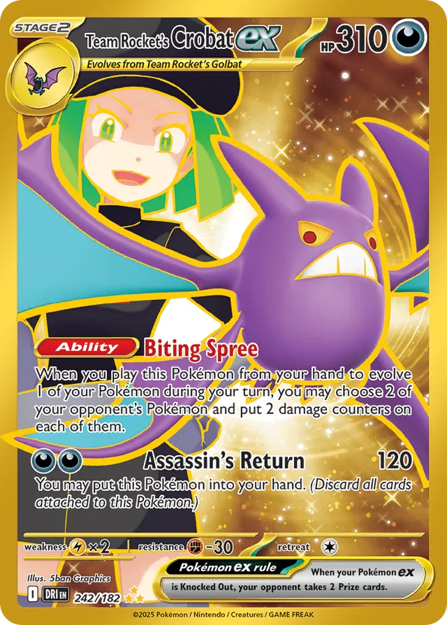 Team Rocket's Crobat ex (DRI 242)