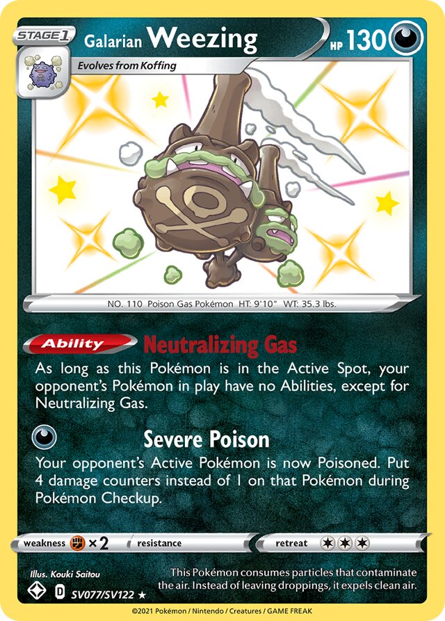 Galarian Weezing (SHF SV077)