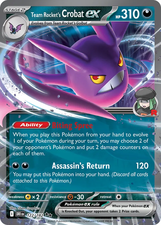 Team Rocket's Crobat ex (DRI 122)