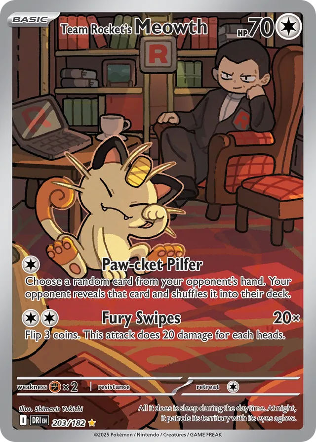 Team Rocket's Meowth (DRI 203)