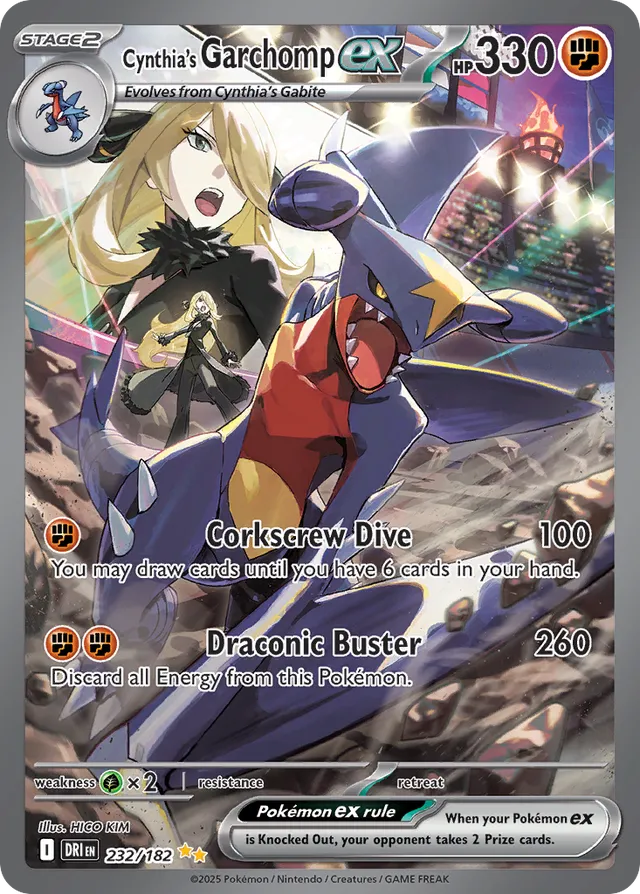 Cynthia's Garchomp ex (DRI 232)