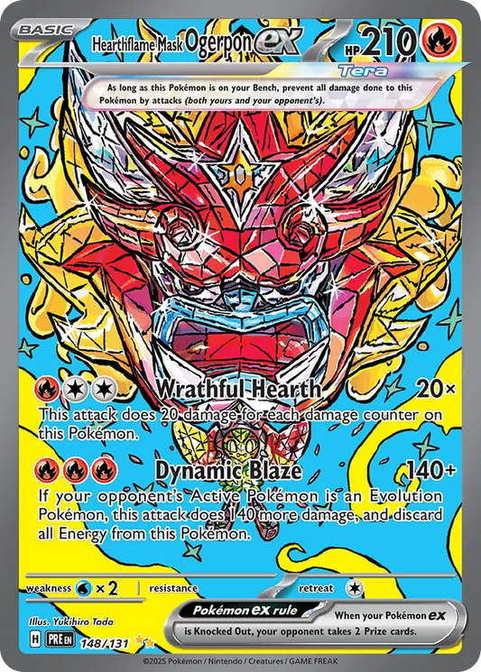 Hearthflame Mask Ogerpon ex (PRE 148)