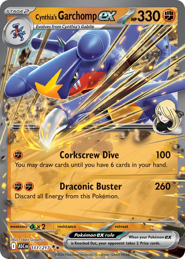 Cynthia's Garchomp ex (ASC 111)