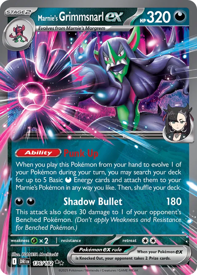Marnie's Grimmsnarl ex (DRI 136)