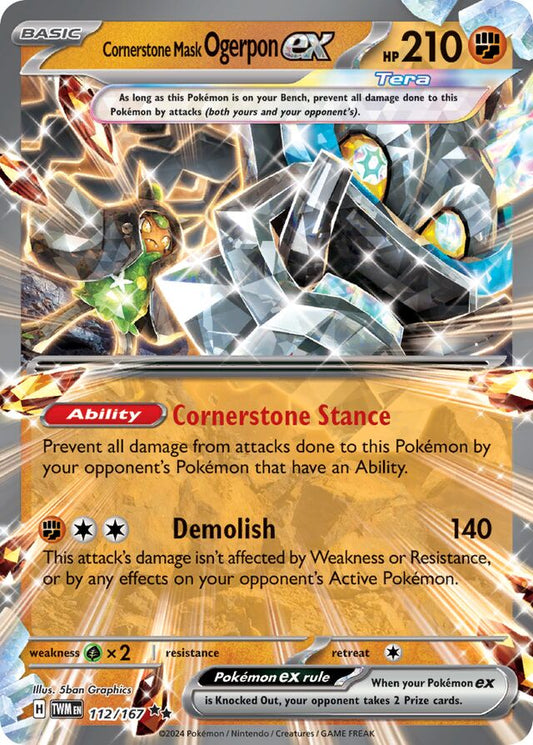 Cornerstone Mask Ogerpon ex (TWM 112)