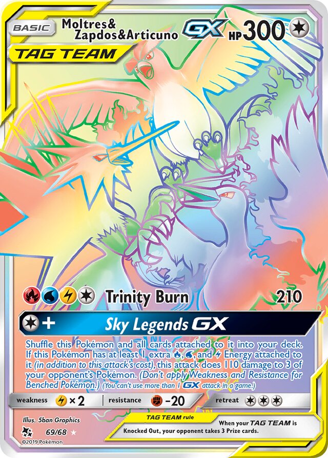 Moltres & Zapdos & Articuno-GX (HIF 69)