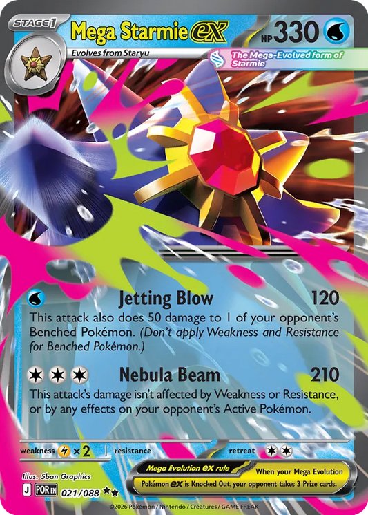 Mega Starmie ex (POR 021)