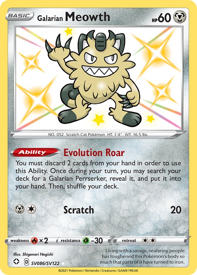 Galarian Meowth (SHF SV086)
