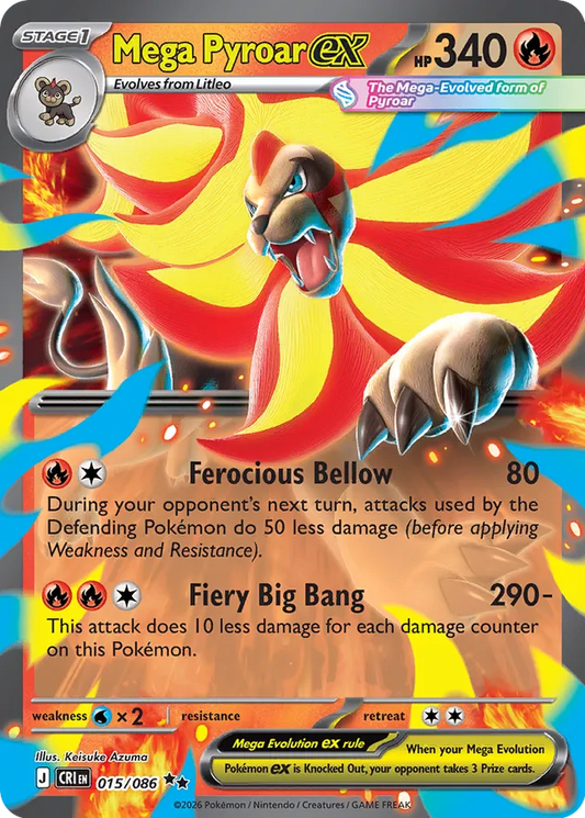 Mega Pyroar ex (CRI 015)