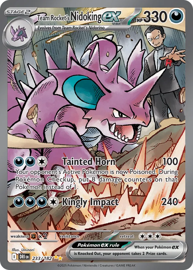 Team Rocket's Nidoking ex (DRI 233)