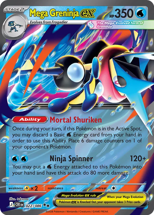 Mega Greninja ex (CRI 022)