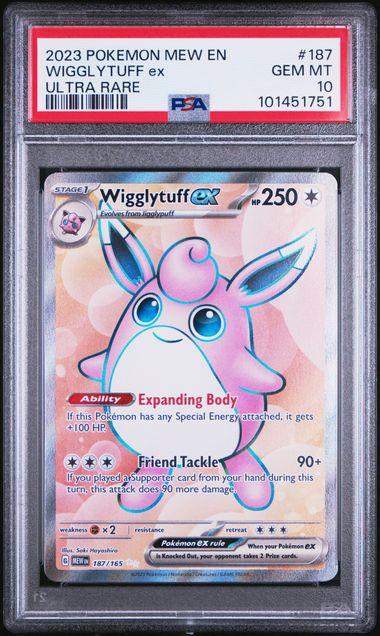Wigglytuff ex (MEW 187) PSA 10