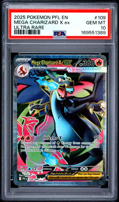Mega Charizard X ex (PFL 109) PSA 10